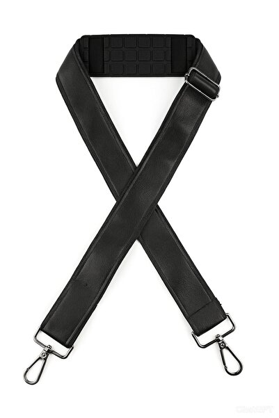 başkent çanta Leather Bag Shoulder Strap Gray with Metal Hook Orthopedic Supp...