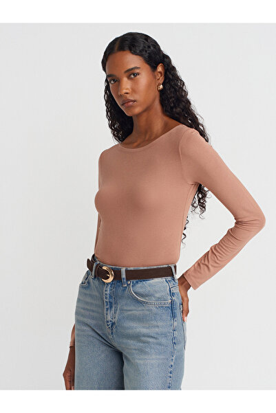 Dilvin 31921 Soft-Keyed Top-Açık Brown