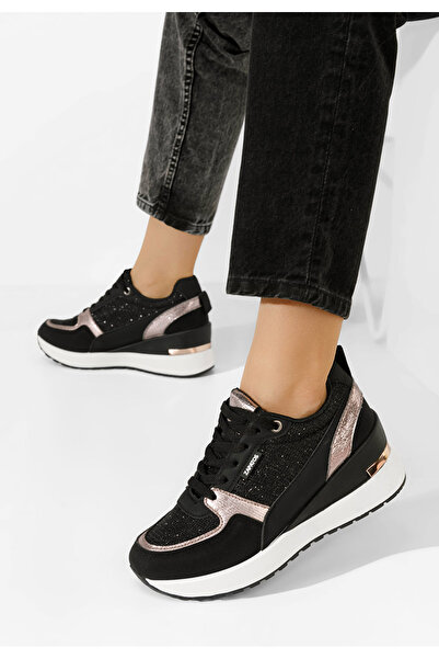 B T Shoes Sneakers με πλατφόρμα Zaneta μαύρα