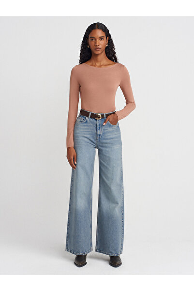 Dilvin 31921 Soft-Keyed Top-Açık Brown