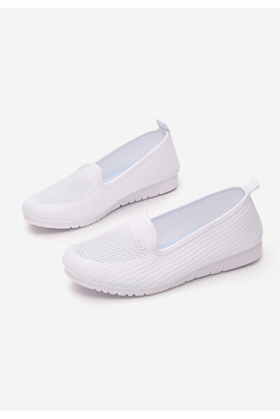 B T Shoes Bílé slip on tenisky Fransisca