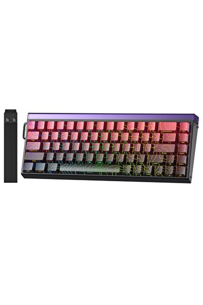 Aula Hero 68 He Manyetik Klavye Rapid Trigger Dragon King Switch 8000Hz RGB Neon TKL Hot Swap Oyuncu