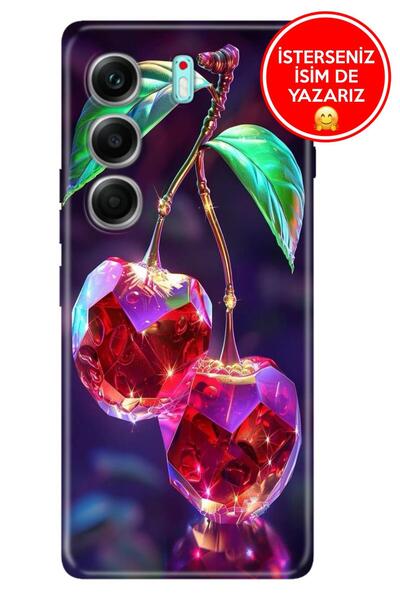 TECNO Camon 40 Pro 5G 6.78" Uyum Kılıf Kamera Korumalı Full Desen Arka Siliko...