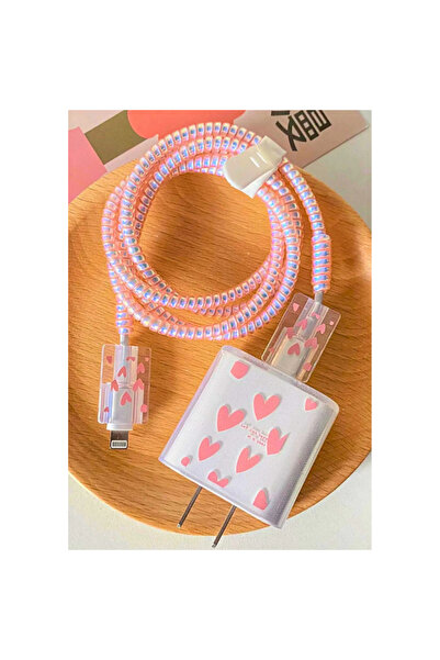 Favors 18W/20W Uyumlu Şarj Aleti Kılıfı, Adaptör Ve Kablo Koruyucu Rengarenk ...