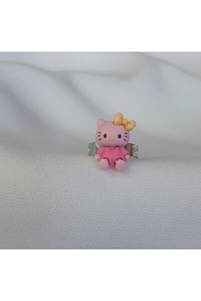 Shiklik خاتم أطفال قابل للتعديل بتصميم كورومي وهيلو كيتي