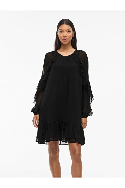 VILA Minikleid VIBINNA Rüschen