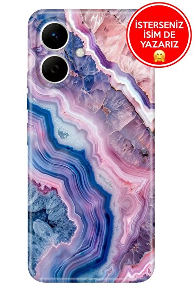 TECNO Spark Go2 Lüks Kılıf Kapak Silikon Cover Case Flues Ametist