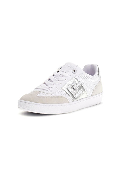 Guess Kadın Nochee Süet ve Metalik Detaylı Sneaker - Beyaz