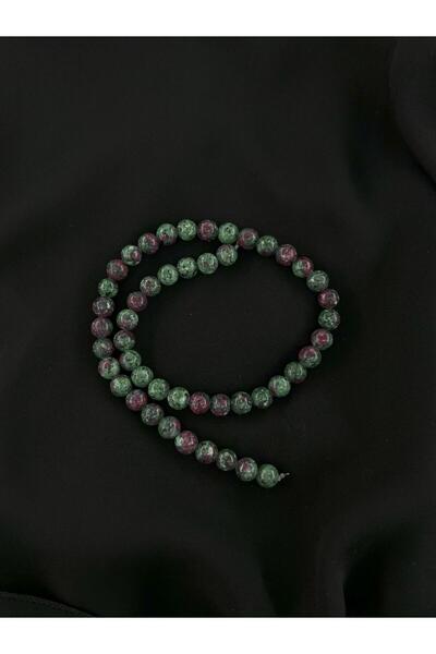 ART LİFE DOĞALTAŞ Natural Stones RUBİN ZEOSİT DOĞALTAŞ 8 MM DİZİ