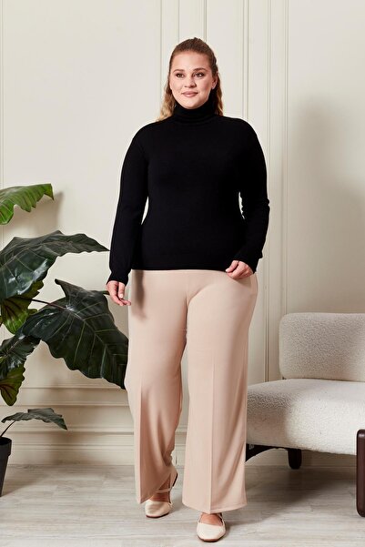 Ferace Large Size Fabric Trousers Women's Loose Paca