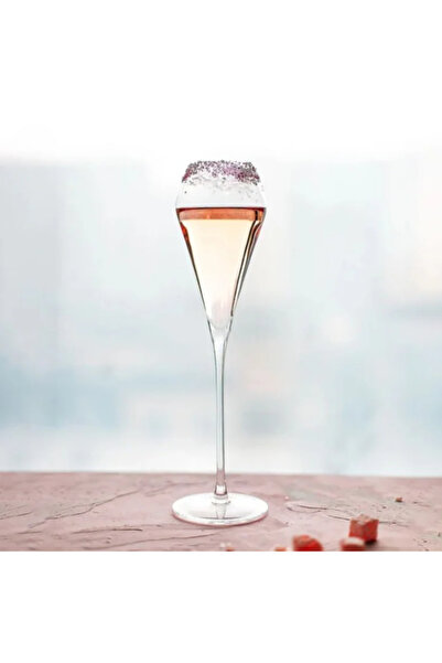 LUXXO Σετ 6 ποτήρια σαμπάνιας από κρύσταλλο, Tulip, 240 ml