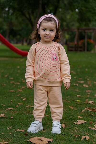 Yalçınoğlu Kids طقم رياضي للأطفال من عمر 1-4 سنوات مصنوع من القطن الممشط المض...