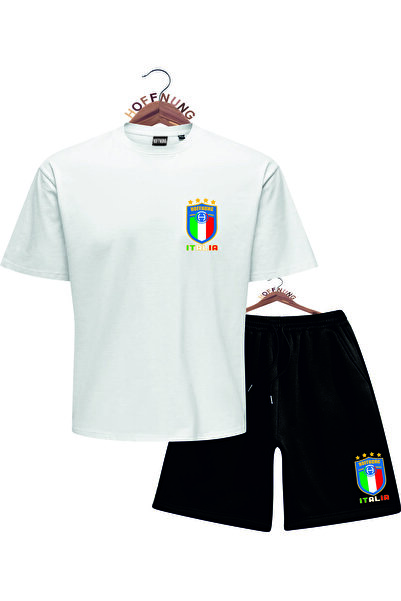 HOFFNUNG Unisex Men/Women Crew Neck Hoffnunf Italia New Printed Bottom Top Tracksuit Suit