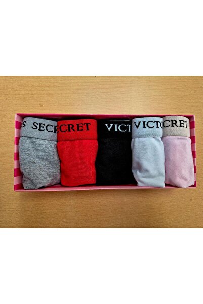 Victoria's Secret Set of thong underwear - 5 pairs, white, black, grey, red, purple, size XL