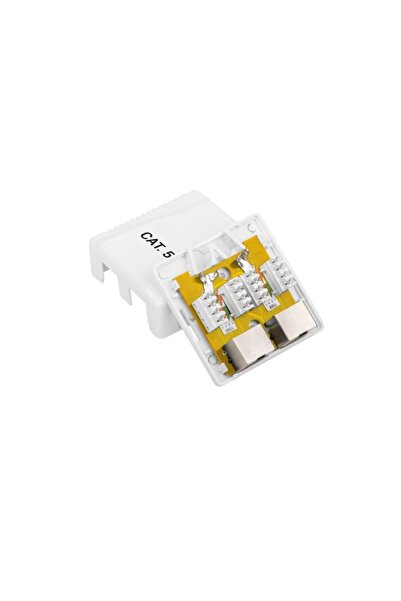 SOHO Priza dubla FTP cat 5e, montaj suparafata, 2 x RJ45, Alb