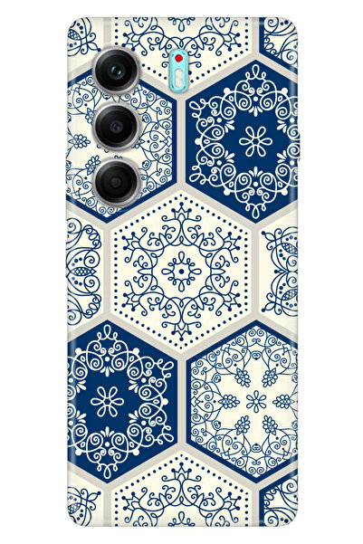 TECNO Camon 40 Pro 5G CM7 Uyumlu Kılıf Desenli Silikon Baskılı Kapak Seramik