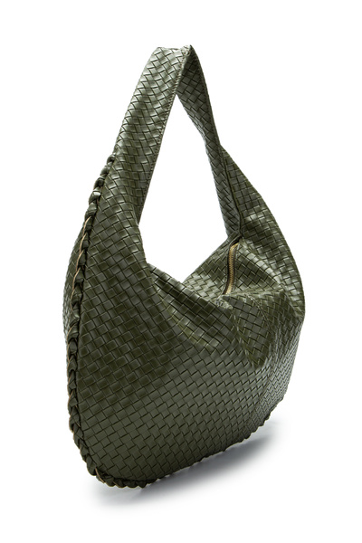 minebag Casual Knitted Detail Lauren Women's Shoulder Bag Khaki