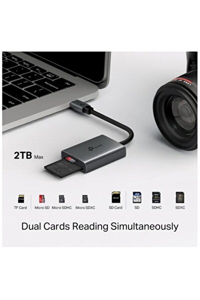 TP-LINK Cititor de carduri UA430C USB-C 3.0 pentru SD/microSD