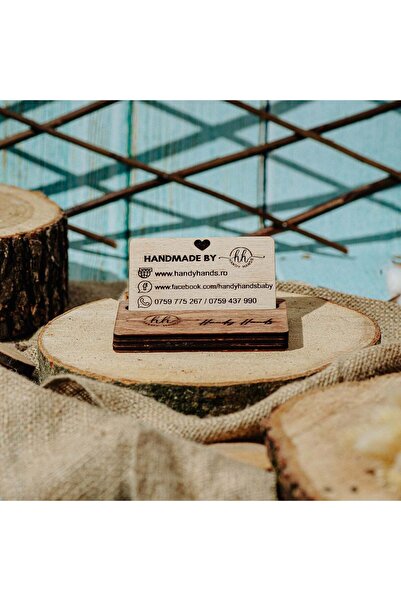 OEM Wooden Business Card Holder HH951 Personalized 10.3x6.5 cm