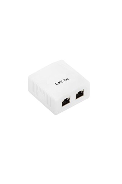 SOHO Priza dubla FTP cat 5e, montaj suparafata, 2 x RJ45, Alb