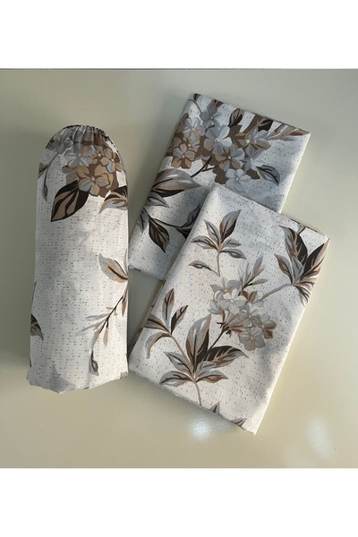 cottonevs Double King Size Elastic Cotton Sheet Set Ranforce (Fabric) Patterned
