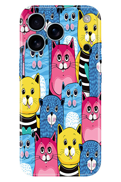 Cekuonline iPhone 17 Pro Max Şeffaf Kılıf Tema Art Desenli Baskılı Silikon Sü...