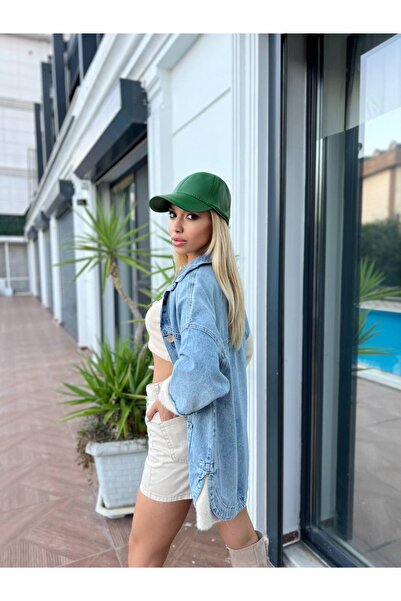 For Angels Embroidered Double Pocket Buttoned Denim Jacket