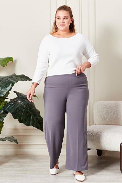 Ferace Large Size Fabric Trousers Women's Loose Paca