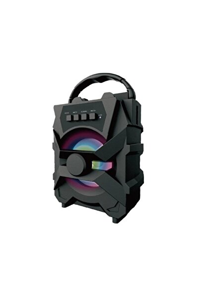 SOHO Boxă portabilă wireless cu radio, USB și card SD, Aux, 5W, 21 x 12 x 9 cm, neagră