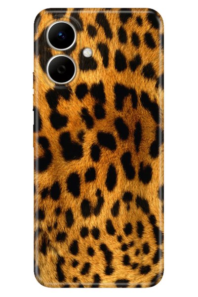 TECNO Spark Go 2 (Km4) Compatible Case Colorful Silicone Printed Tpu Leopard Fur