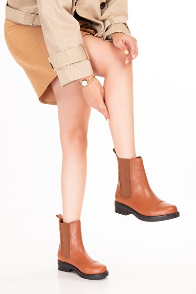 Gondol Оригинални кожени ботуши с ластик Belen Taba