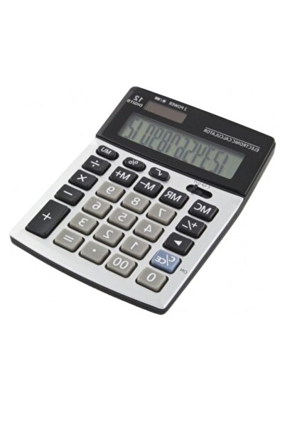 SOHO Desktop calculator with tilted display, 12 digit, Grey