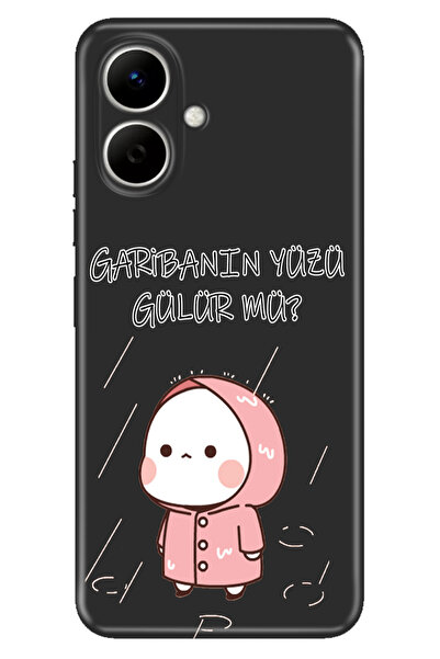 TECNO Spark Go 2 (KM4) Uyumlu Kılıf Renkli Silikon Baskılı TPU Garibanın Yüzü