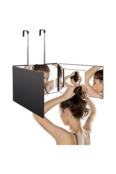 Elindor Oglindă pliabilă cu LED, anti-aburire, sticlă HD, USB, baterie de 150...