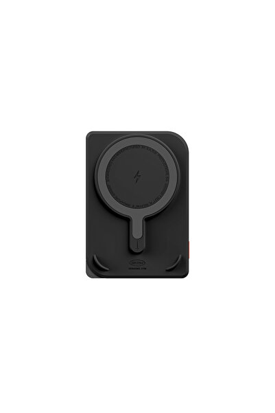 Skinarma Nexus Mecha Kablosuz Powerbank ve PD Hızlı Şarj Özellikli Metal Standlı 20W 5000mAh Siyah