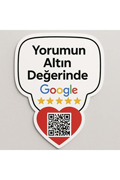 Komut بطاقة تعليقات جوجل - تصميم على شكل قلب وبالون