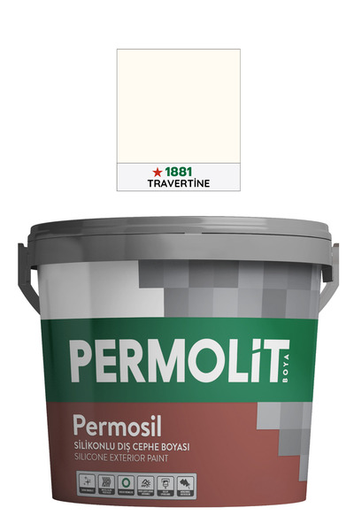 Permolit Permosil Silikonlu Dış Cephe Boyası, Uzun Ömürlü Koruma, | 3,5Kg - 1...