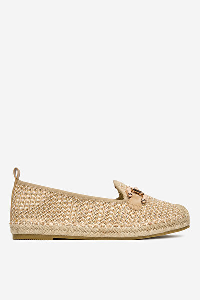DeeZee Women's Espadrilles low beige flat 40