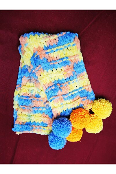 Crochet Fular cu Pom Pom
