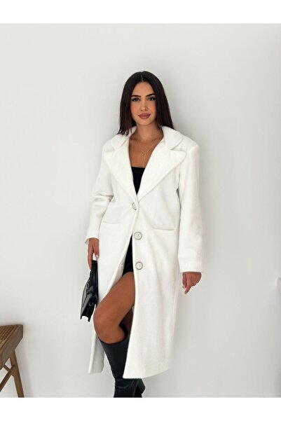 SBL COLLECTİON Double-Breasted Long Length Lined Coat