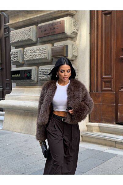 manana fashion Luxury Soft Women Premium Fur Coat Jacket