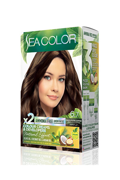 Sea Color Natural Effect Set Boya Amonyaksız 6.7 Çikolata Kahve