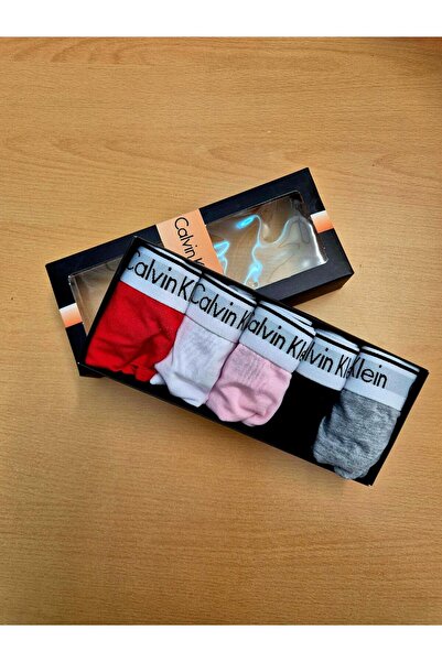 Calvin Klein Set of thong underwear - 5 pairs, white, black, grey, red, purple, size XL