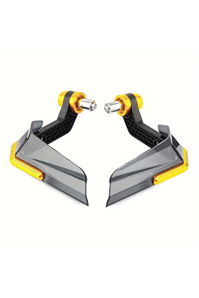 MotoTork Motosiklet Universal Rüzgarlıklı Manet Koruma Sarı/Gold