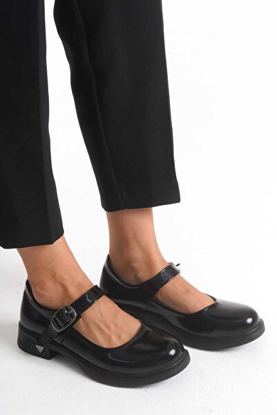 BEEKAMI Saelheira Kadın Babet Siyah tokalı