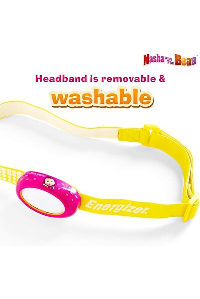 Energizer LED headlamp for children, Masha and The Bear, 14 lumens, 2xCR2032 included