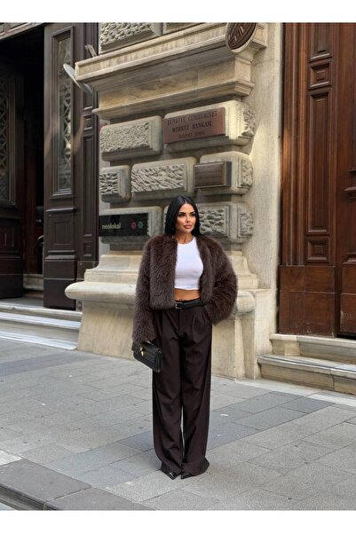 manana fashion Luxury Soft Women Premium Fur Coat Jacket