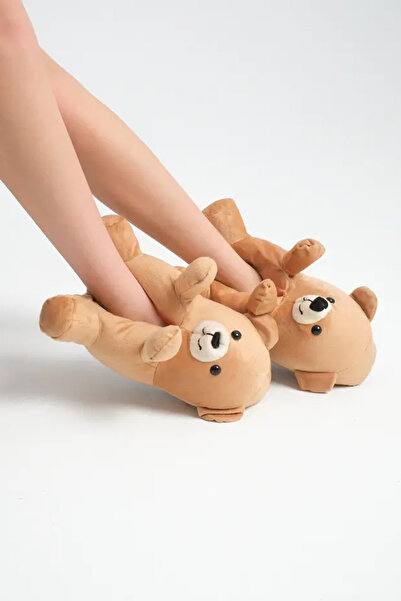 DRY WOOD Women's Slippers, Women's House Boots, Women's Slippers, Teddy Bear Slippers