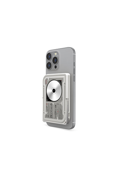 Skinarma Nexus Nova Kablosuz ve PD Hızlı Şarj Özellikli Standlı Powerbank 20W 5000mAh Açık Gri