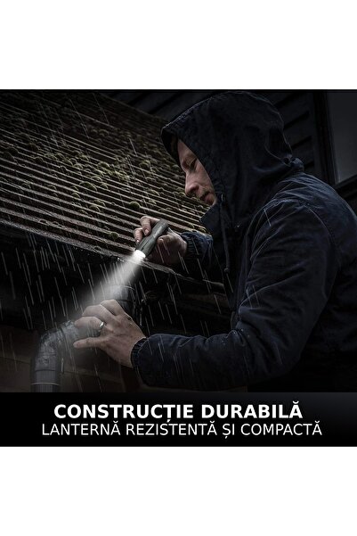 Energizer Energizer LED Flashlight, Hand-cranked, Metal, 80 lm, 3 x AAA (included)